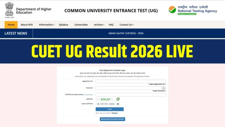 CUET UG 2026 का रिजल्ट जारी, इसके स्कोर से 47 से अधिक यूनिवर्सिटी में मिलता है एडमिशन; ऐसे चेक करें नतीजे