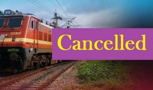 Train Cancellation List on Raipur-Bilaspur route