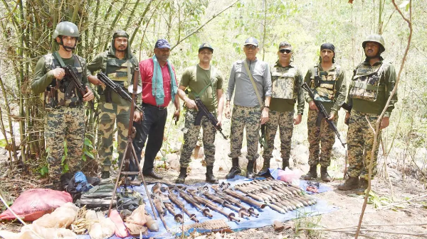 CG News: Security forces recover a large cache of ammunition in the forests of Narayanpur.