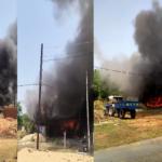 CG News: Fire breaks out during worship; beauty parlour and fancy goods shop gutted; losses estimated in the lakhs.