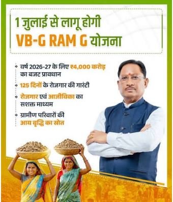 VB Ramji Act effect in Chhattisgarh from July 1