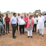 CG News: ₹91-crore mega sports complex taking shape in Raigarh; Deputy Chief Minister Arun Sao inspects the site.