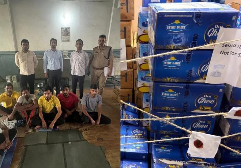 दिल्ली-हरियाणा में नकली घी नेटवर्क का भंडाफोड़, 6,500 लीटर से अधिक मिलावटी घी जब्त, फैक्ट्री सील