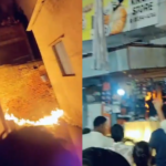 CG News: Fire breaks out at a grocery store; goods worth lakhs reduced to ashes; two youths sustain burns.